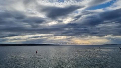 Clouds and sunset Stock Photos