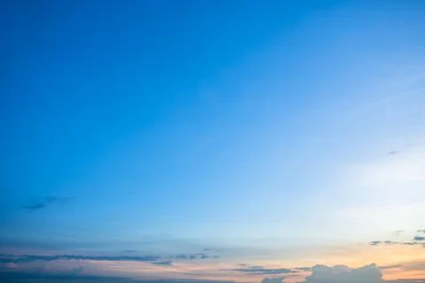 Clouds and sunset sky Stock Photos