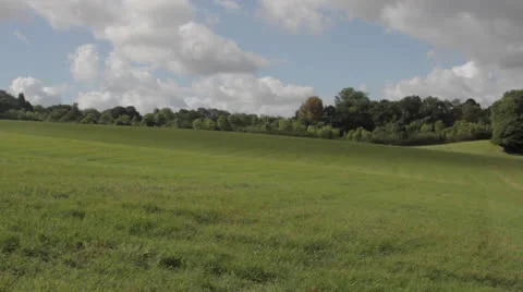 Clouds and their Shadows Passing Over Field Stock Footage 26589425