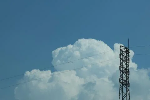 Clouds And A Tower Stock Photos
