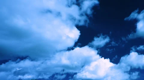 Clouds and trees, infrared time lapse t1365H Stock Footage 32898031