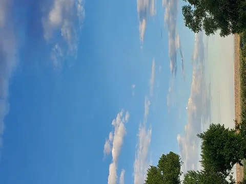 Clouds and trees Stock Photos