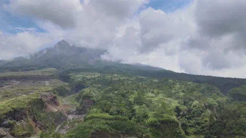 Clouds and Volcano Stock Footage 149222284