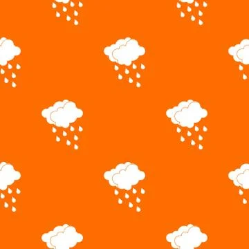 Clouds and water drops pattern seamless イラスト素材