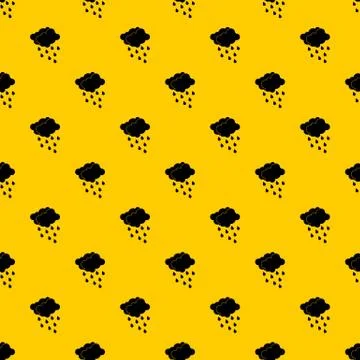 Clouds and water drops pattern vector イラスト素材