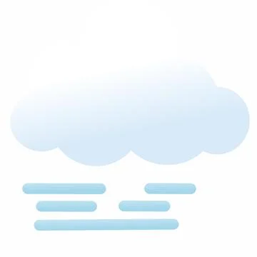 Clouds and wind fog. on a white background. Vector illustration. Illustrazione stock