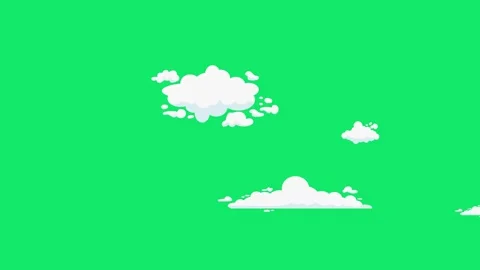 Clouds Animation Green Screen | Cloud Motion Overlay Video stock 315304016