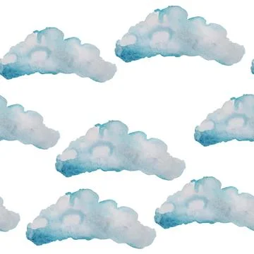 The clouds are airy Stock Illustration