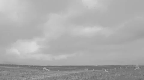 Clouds are coming 720p in IR Stock Footage 9840945