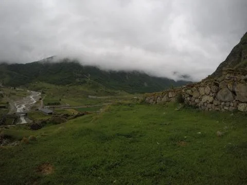 Clouds are coming down Stock Photos
