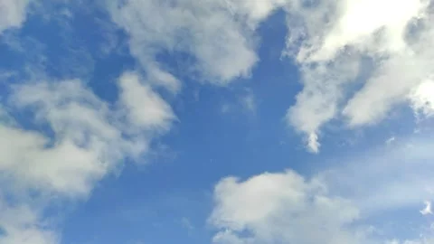 Clouds are floating across the sky Stock Footage 329447299