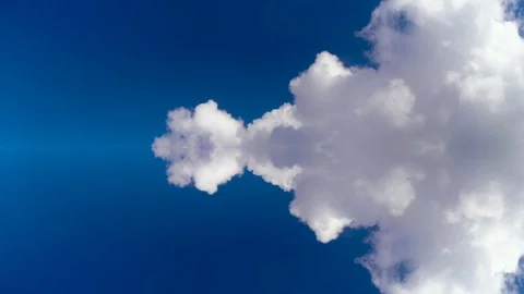 The clouds are floating from right to left Stock Footage 85588458