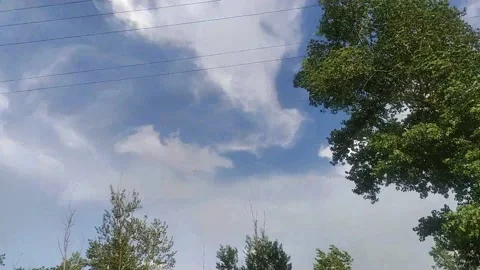 Clouds are floating in the sky Video stock 160355891