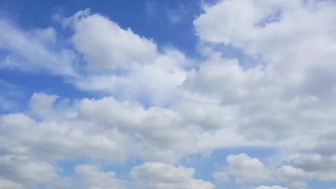 Clouds are flying across the sky. Timelapse 動画素材 345678091
