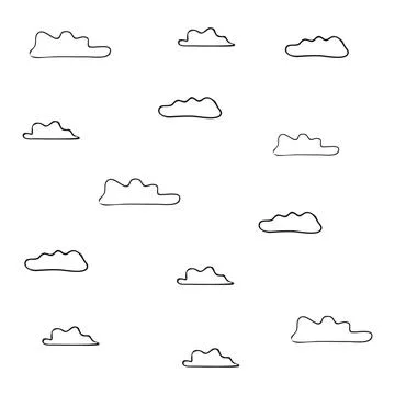 Clouds are flying Stock Illustration