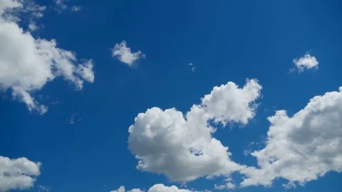 Clouds are Moving in the Blue Sky. TimeLapse Stock Footage 82775514