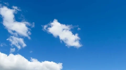 Clouds are Moving in the Blue Sky. TimeLapse Stock Footage 82987162