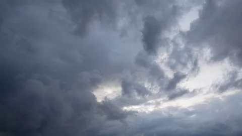Clouds are moving in the cloudy sky Stock Footage 80037134
