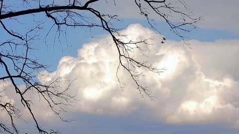 Clouds Are Moving Fast Stock Footage 73925089