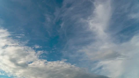 The clouds are moving fast in the sky. Stock Footage 155458390