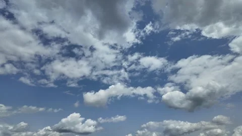 Clouds are moving quickly to the right across sky Stock Footage 311009718
