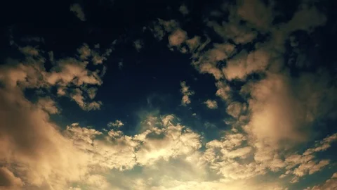 Clouds are removed to the sun Video stock 94653367