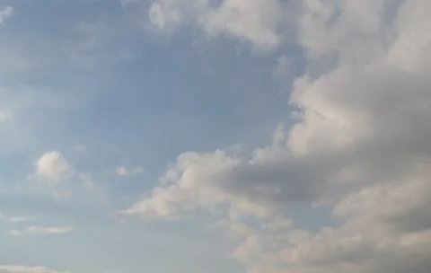 The clouds are saturated and it will rain soon. Stock Photos