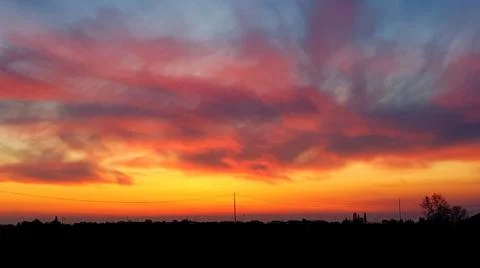 The clouds are setting Stock Photos
