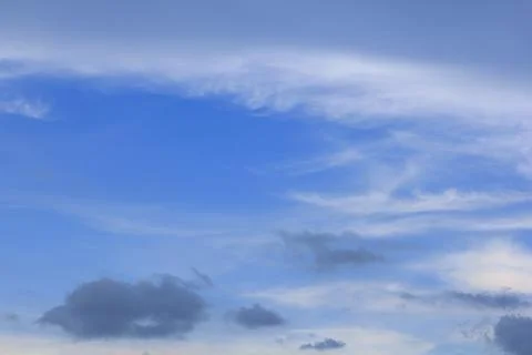 The clouds are in the sky. Stock Photos