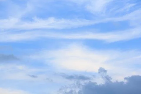 The clouds are in the sky. Stock Photos
