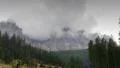 clouds around dolomites mountain summits time lapse 4k or 4k+ Resolution