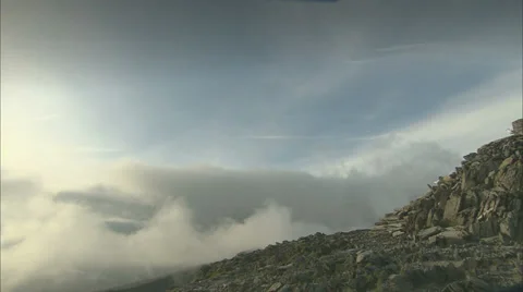 Clouds Around Hill 스톡 동영상 37170590