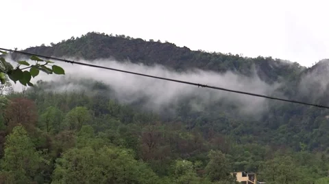 Clouds around on hills Video stock 52709284