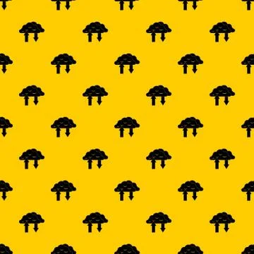 Clouds with arrows pattern Illustrazione stock