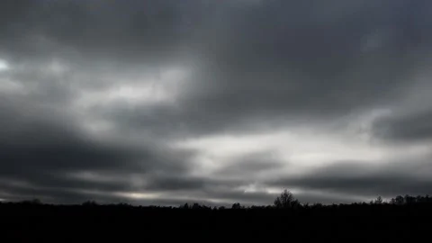 Clouds in the autumn sky Stock-Footage 143344239