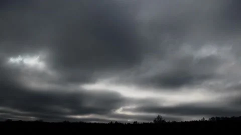 Clouds in the autumn sky Video stock 143344379