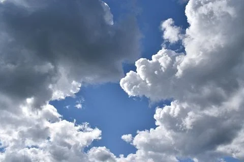 Clouds in an autumn sky Foto stock