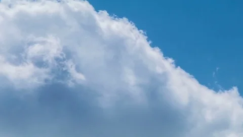 Clouds Awesome Timelapse, Close Up, Blue Sky, Italy Rome Stock Footage 77466223