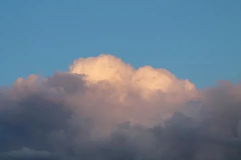 Clouds on a background of blue sky Foto stock