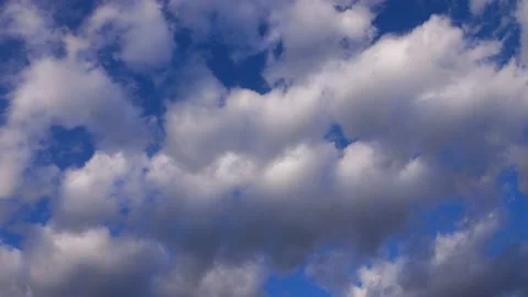 Clouds background: Blue sky with slow-moving clouds Stock-Footage 238709370