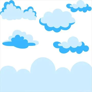 Clouds background. Cloud design. Cloud design background. clouds Stock Illustration