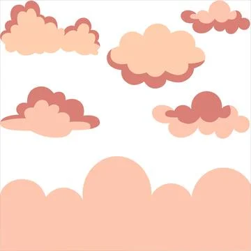 Clouds background. Cloud design. Cloud design background. clouds Stock Illustration
