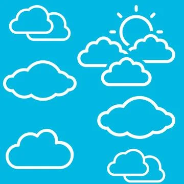 Clouds background. Cloud design. Cloud design background. clouds Stock Illustration