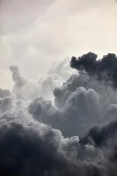 Clouds background. Dramatic grey clouds Stock Photos