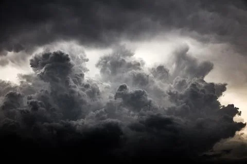 Clouds background. Dramatic grey clouds Stock Photos