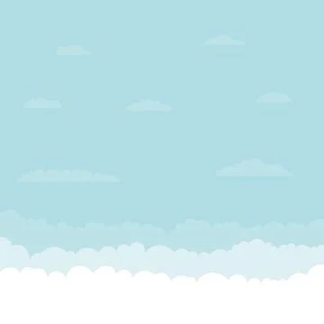 Clouds background icon, sky background. Vector illustration eps 10 Stock-Illustration