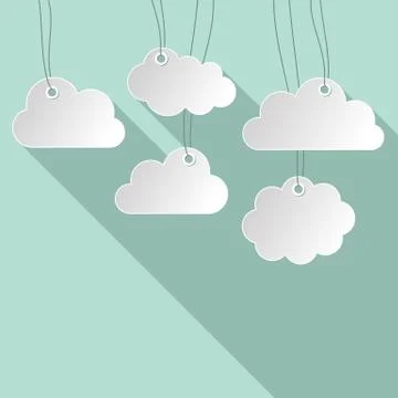 Clouds background Stock Illustration