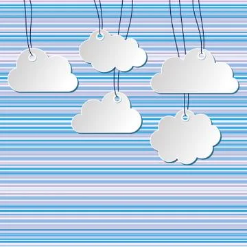 Clouds background Stock Illustration