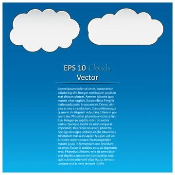 Clouds background illustration Stock Illustration