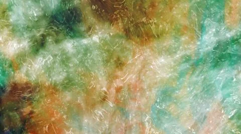 Clouds background marble nebula texture yellow and green galaxy 3D illustration Illustrazione stock